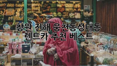 창원 진해 웅천동/성내동 렌트카 추천 베스트!